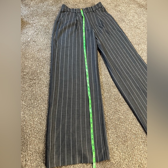 Abercrombie & Fitch Gray Pinstripe Trousers - Picture 11 of 11
